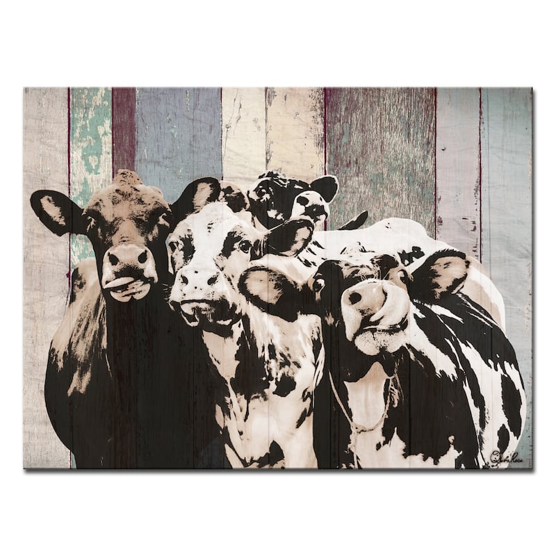 Olivia Rose Farmhouse 'Cattle' Canvas Animal Wall Art