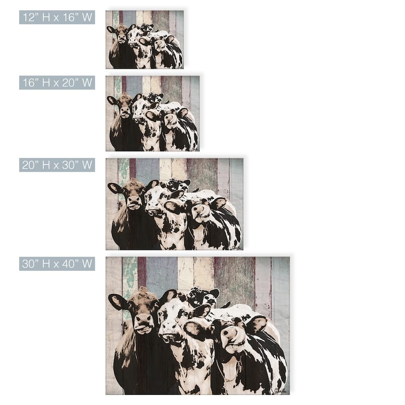 Olivia Rose Farmhouse 'Cattle' Canvas Animal Wall Art