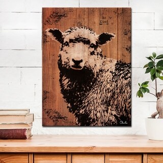Olivia Rose Farmhouse 'Sheep' Wrapped Canvas Animal Wall Art