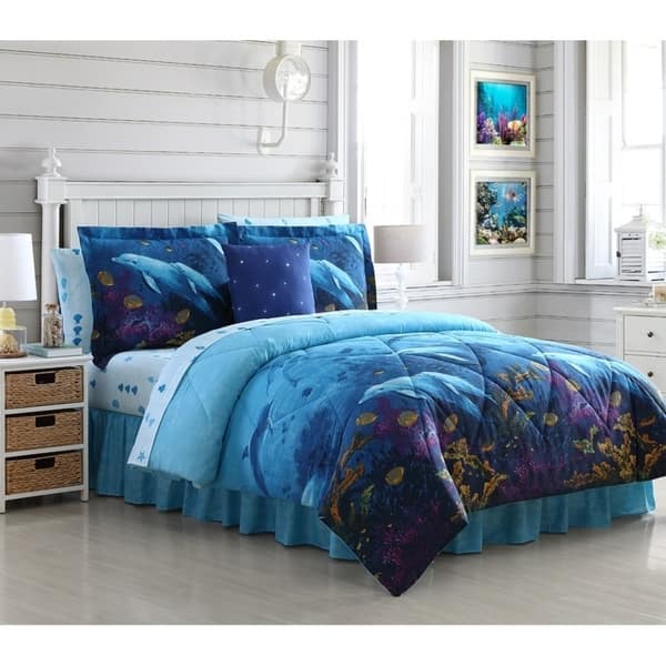 Shop Lemon Spice Ocean Cove Bed In A Bag Comforter Set