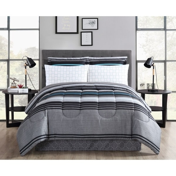 Reston Printed Bed In A Bag Comforter Set