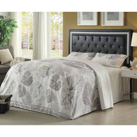 Andenne Contemporary Faux Leather Upholstered Headboard