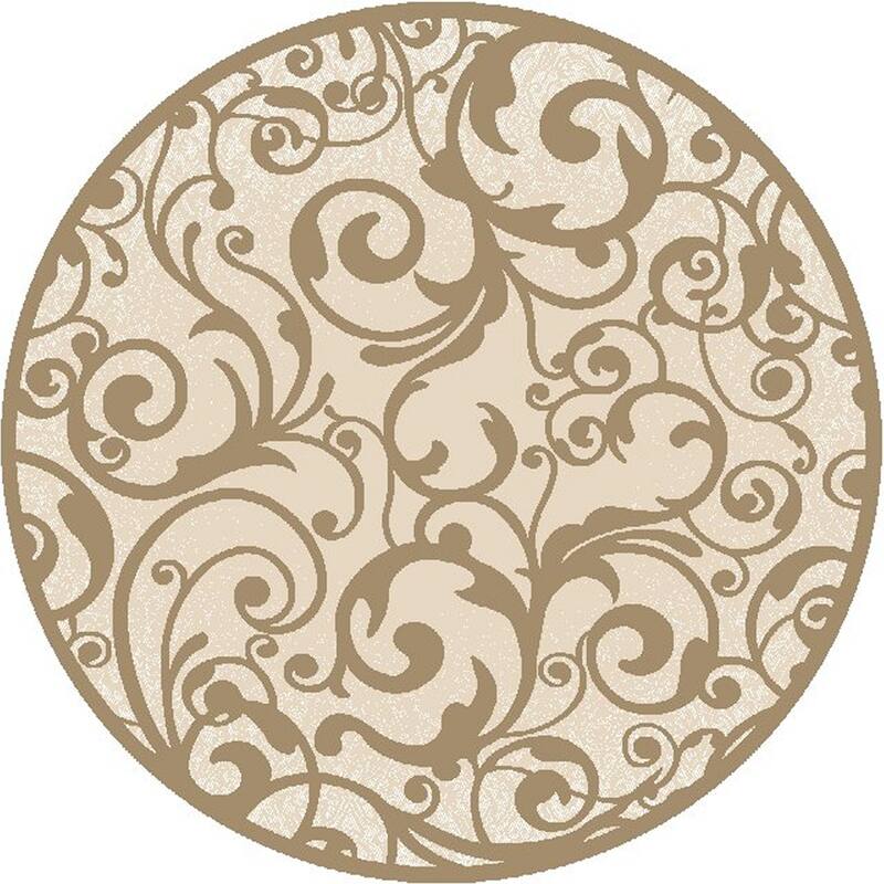 Admire Home Living Plaza Contemporary Scroll Pattern Area Rug