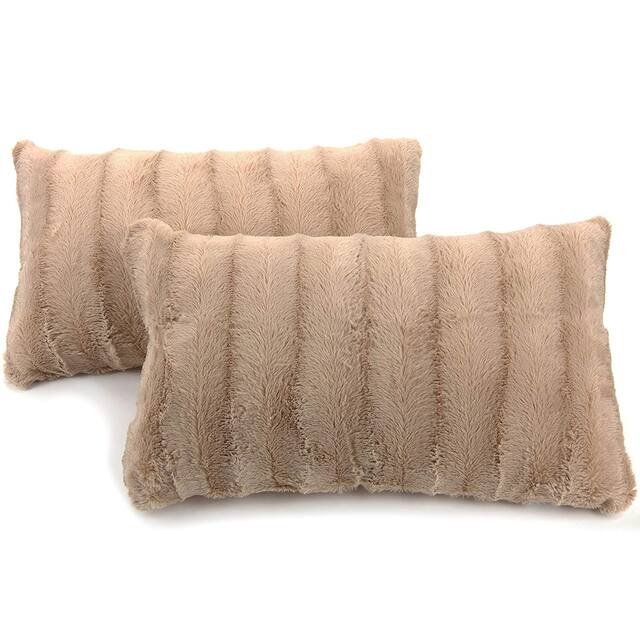 Cheer Collection Decorative Throw Pillows (Set of 2) - Sand