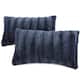 Cheer Collection Decorative Throw Pillows (Set of 2) - Blue