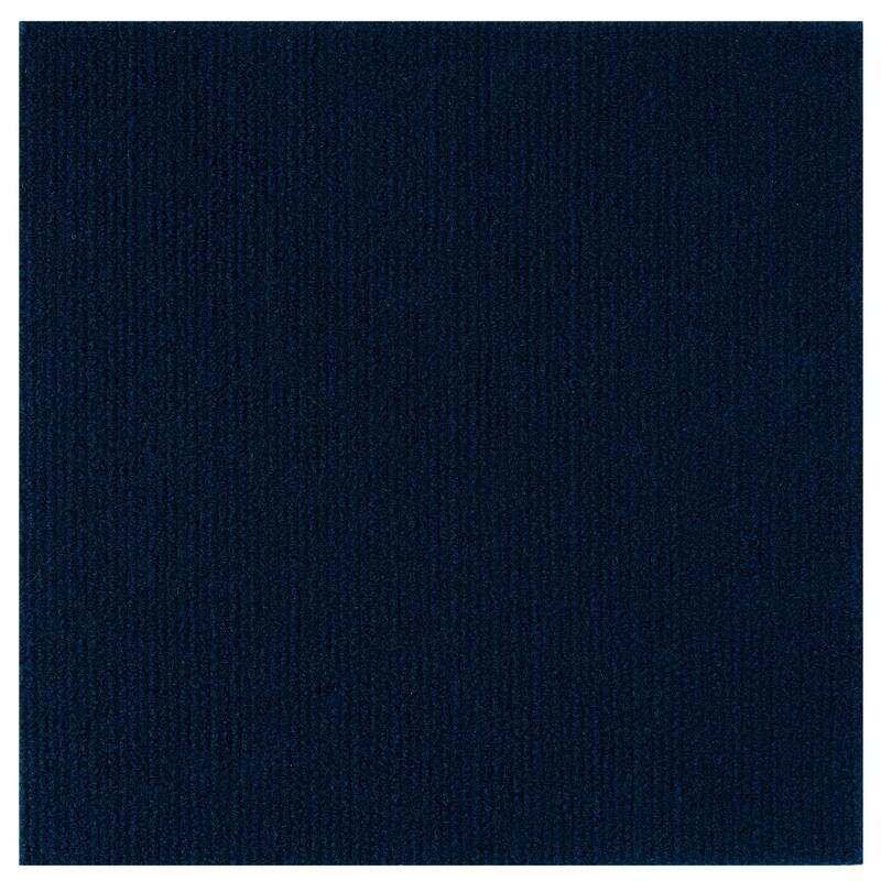 Nexus 12x12 Self Adhesive Carpet Floor Tile - 12 Tiles/12 sq. Ft. - Navy