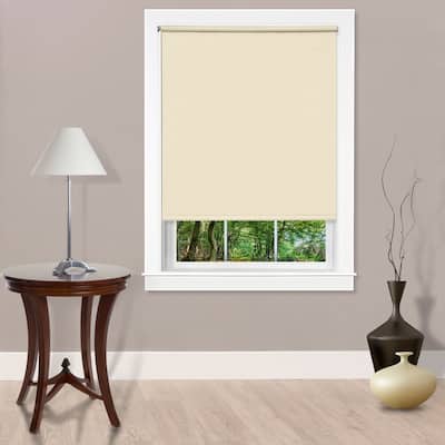 Achim Cords Free Ivory Tear Down Light Filtering Window Shade