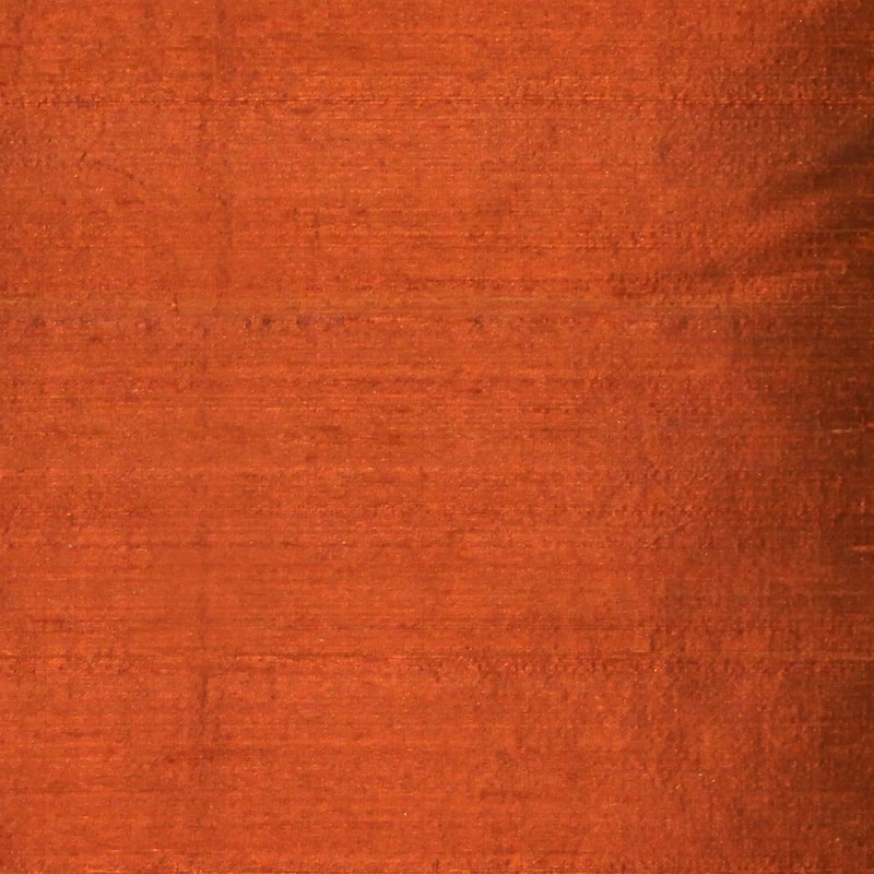 Sankara Silk 18x18 Throw Pillow with Polyfill Insert, Burnt Orange