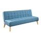 Abbyson Carson Mid Century Fabric Tufted Convertible Futon Sleeper Sofa - Thumbnail 3