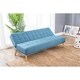 Abbyson Carson Mid Century Fabric Tufted Convertible Futon Sleeper Sofa - Thumbnail 4