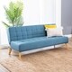 Abbyson Carson Mid Century Fabric Tufted Convertible Futon Sleeper Sofa - Thumbnail 1