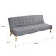Abbyson Carson Mid Century Fabric Tufted Convertible Futon Sleeper Sofa - Thumbnail 7