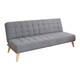 Abbyson Carson Mid Century Fabric Tufted Convertible Futon Sleeper Sofa - Thumbnail 2