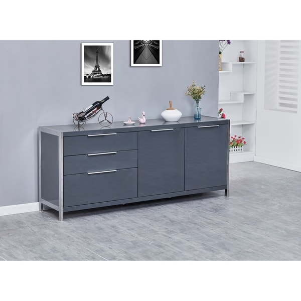 Best Quality Furniture Modern Lacquer 2-door, 3-drawer Cabinet