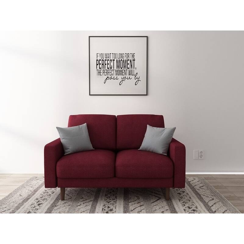 Danger 2 Seat Brown Upholstered Loveseat