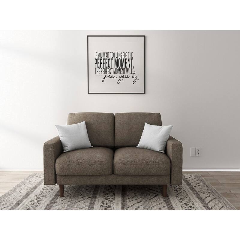 Danger 2 Seat Brown Upholstered Loveseat
