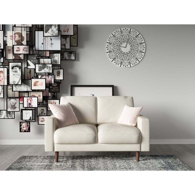 Danger 2 Seat Brown Upholstered Loveseat