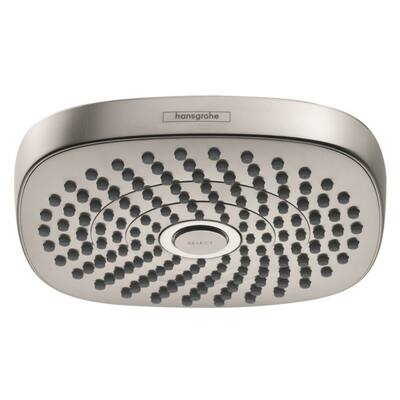 Hansgrohe Croma Select E 180 2-Jet Overhead Shower Brushed Nickel