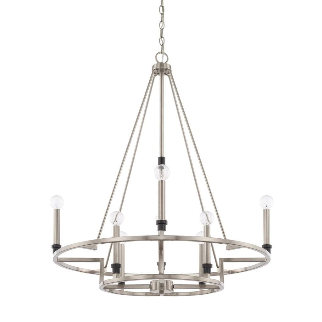 Tux 8-light Black Tie Chandelier - Chandeliers For Bedrooms by Overstock.com