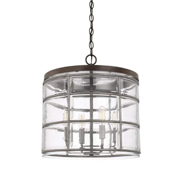 slide 1 of 1, Colby 4-light Urban Grey Pendant