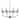 Rylann 8-light Matte Black Chandelier