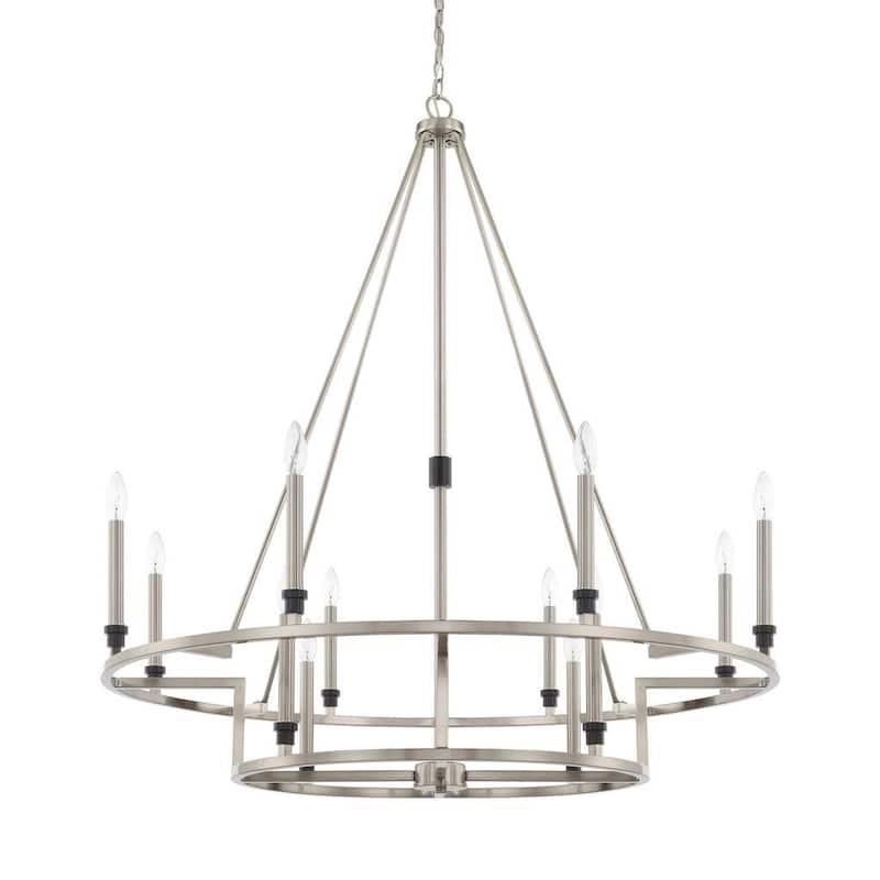 Tux 12-light Black Tie Chandelier
