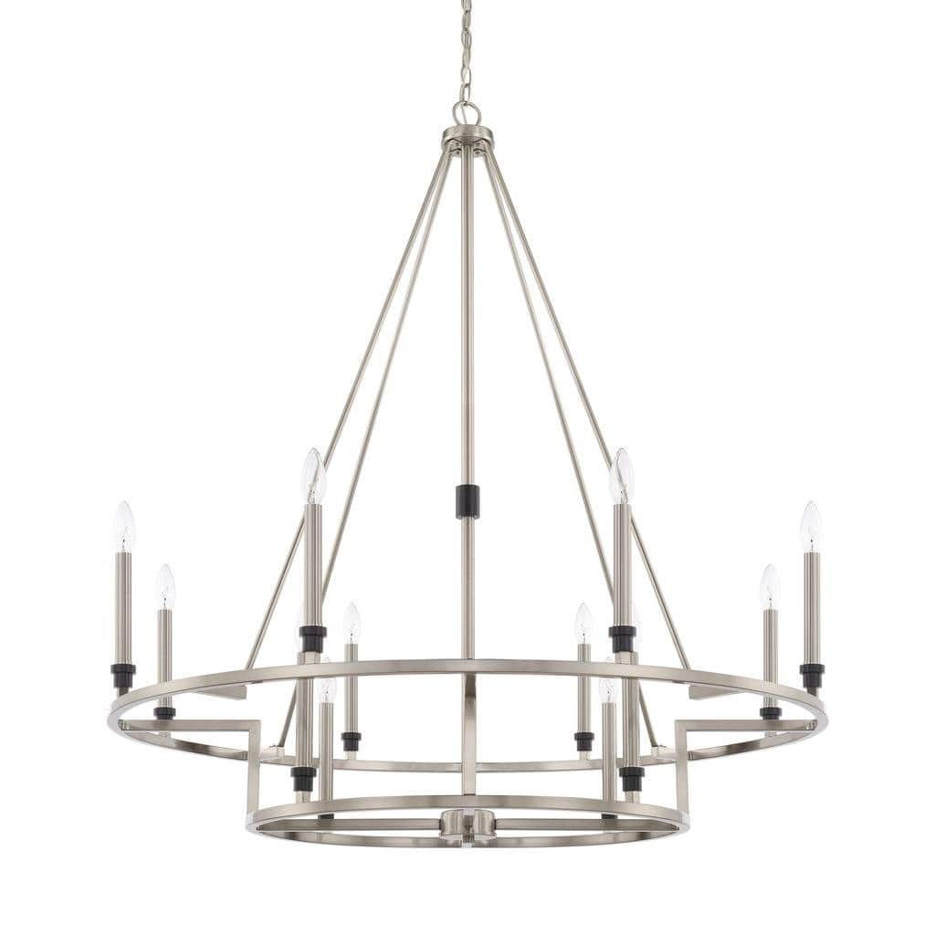 Tux 12-light Black Tie Chandelier