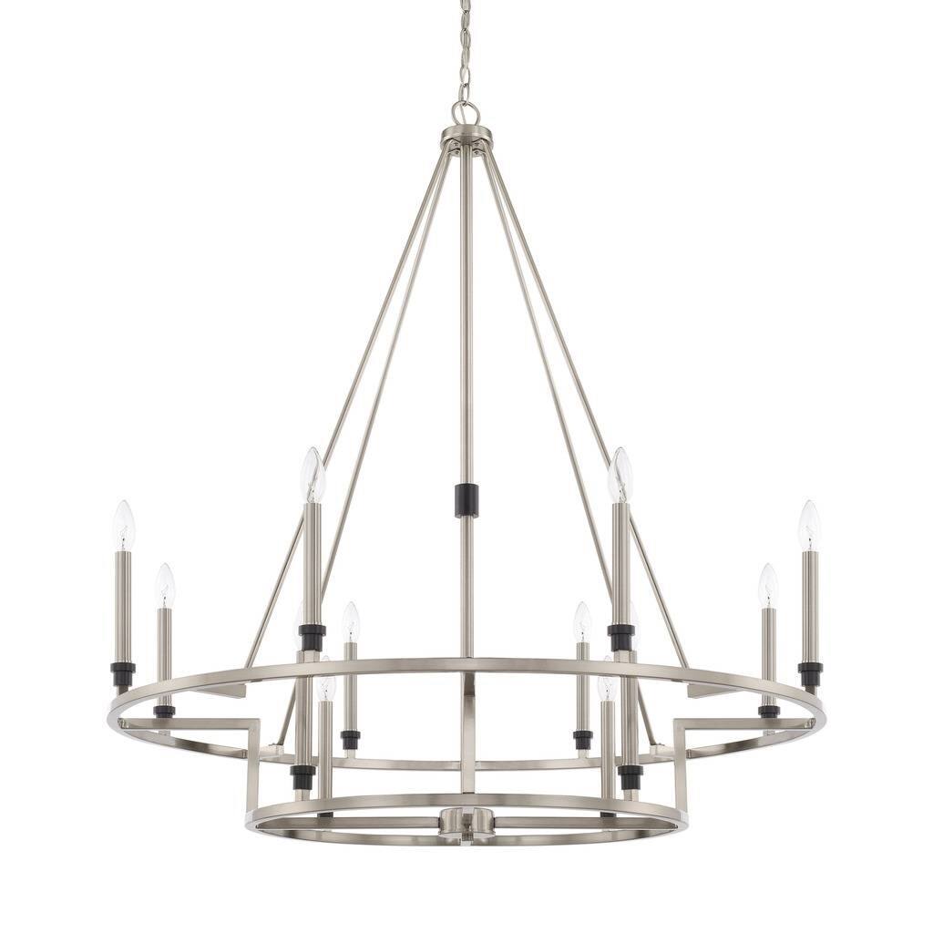 Tux 12-light Black Tie Chandelier