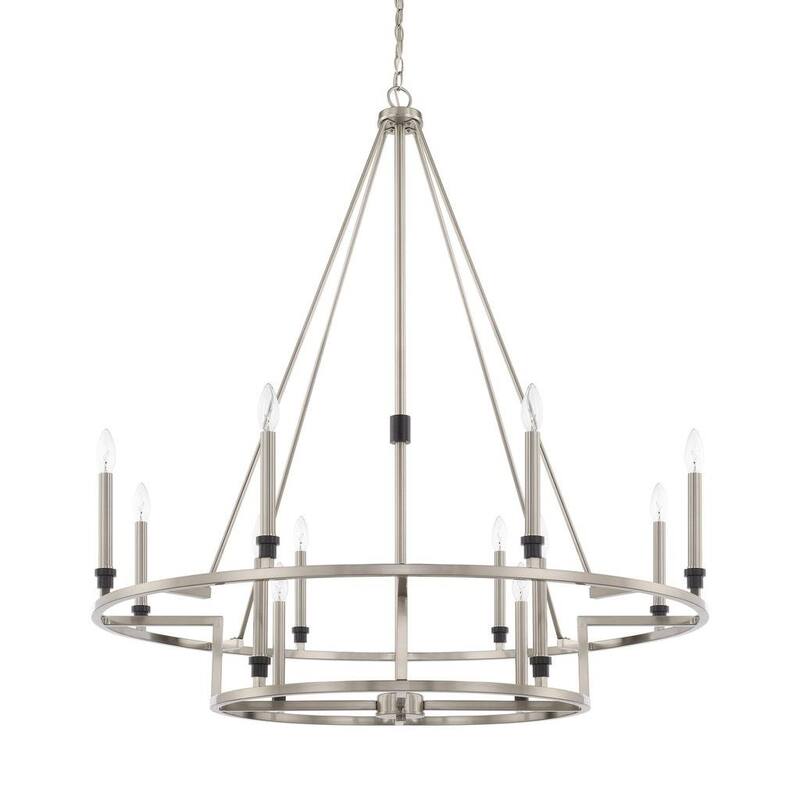 Tux 12-light Black Tie Chandelier