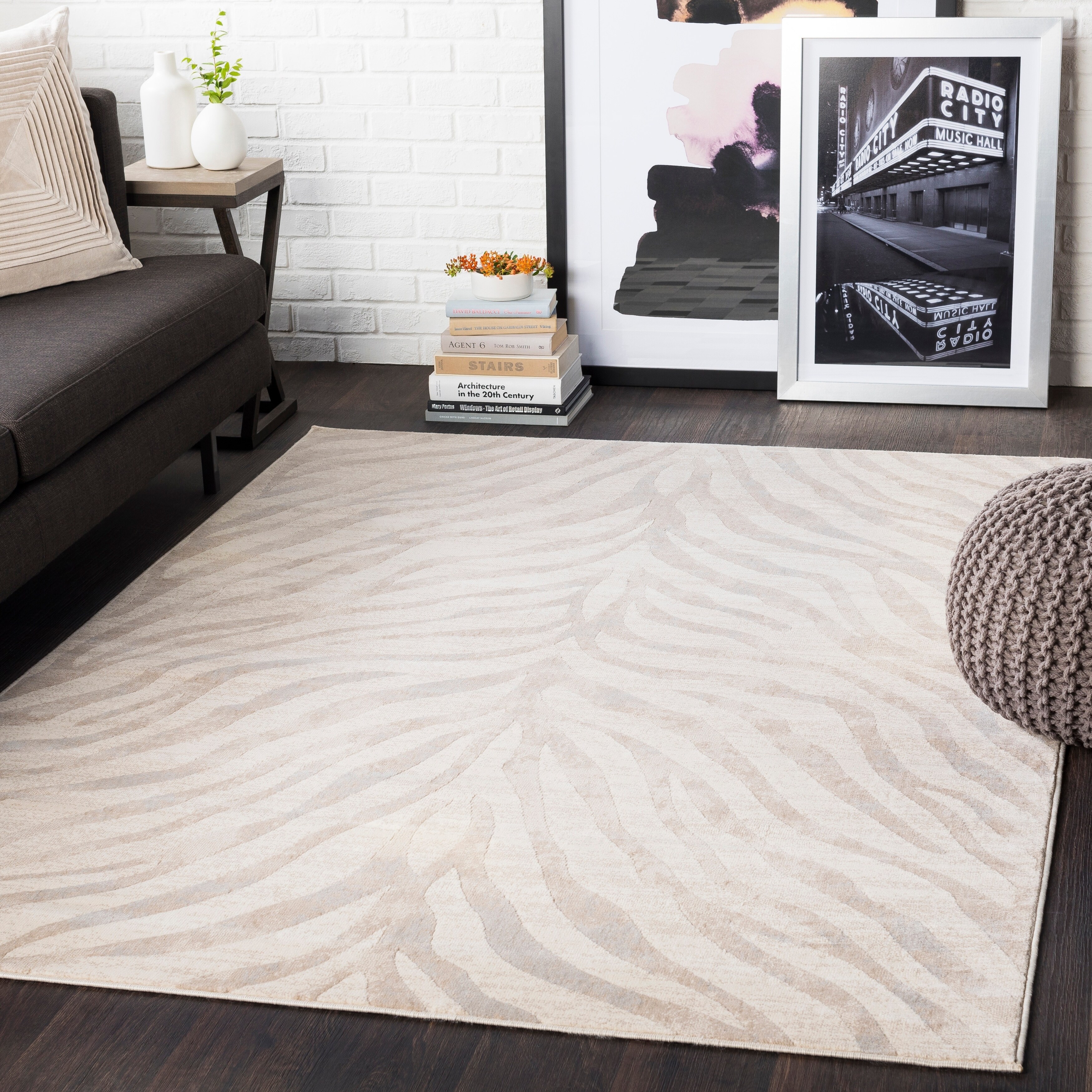 Niamey Khaki Animal Print Area Rug 7 10 X 3 On Niamey Khaki Animal Print Area Rug