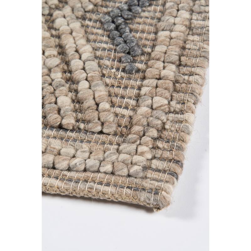Momeni Andes Hand Woven Wool and Viscose Contemporary Geometric Area Rug