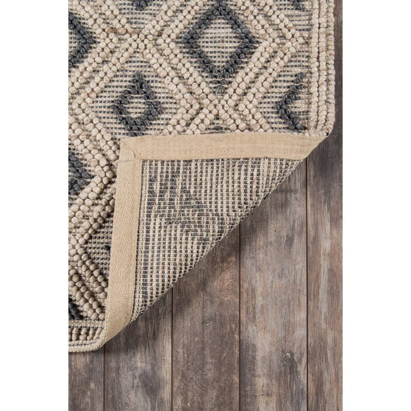 Momeni Andes Hand Woven Wool and Viscose Contemporary Geometric Area Rug