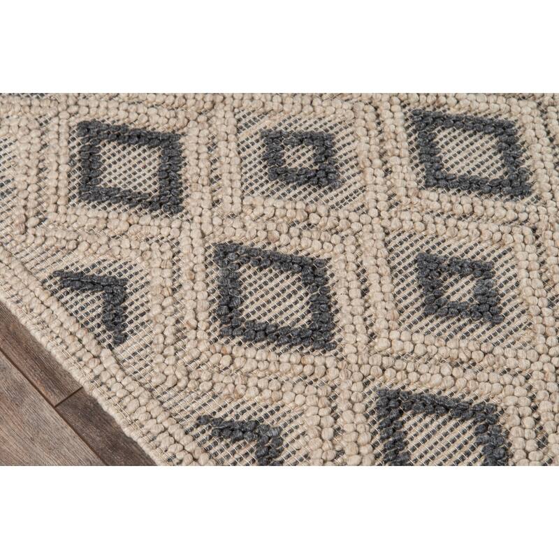 Momeni Andes Hand Woven Wool and Viscose Contemporary Geometric Area Rug