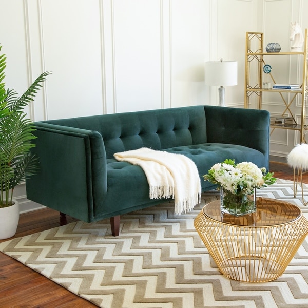 Abbyson Belanger Chesterfield Velvet Sofa On Free Abbyson Belanger Chesterfield Velvet Sofa