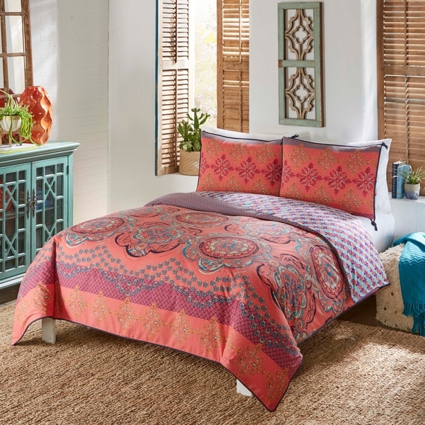 Boho Boutique Nadia 3 Piece Reversible Duvet Set