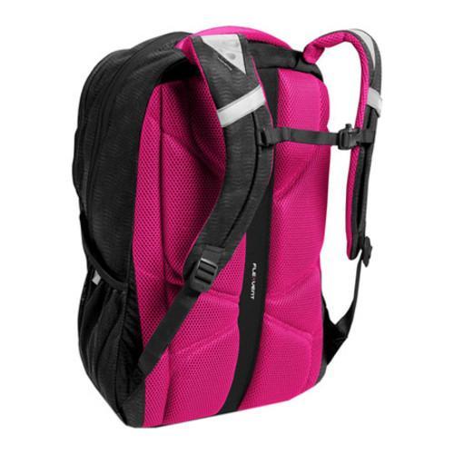 north face backpack pink and black