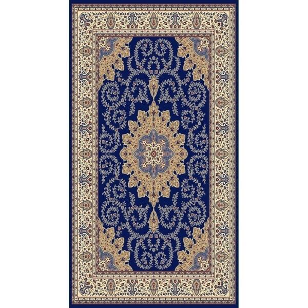 Traditional Blue Rugs Rug Tycoon Oriental Traditional Blue Rug - 2'7