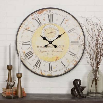 The Gray Barn Beat and Branch Round Wall Clock - 31.5"H x 31.5"W x 1"D
