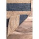 preview thumbnail 14 of 25, nuLOOM Handmade Flatweave Jute Striped Area Rug
