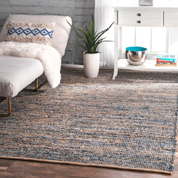The Curated Nomad Konoval Handmade Flatweave Fiber Jute Area Rug