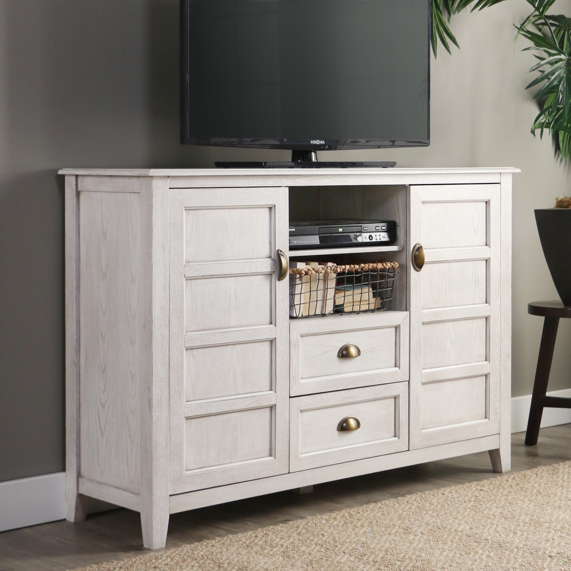 The Gray Barn Kujawa 52 Tv Stand Console White X 16 35h