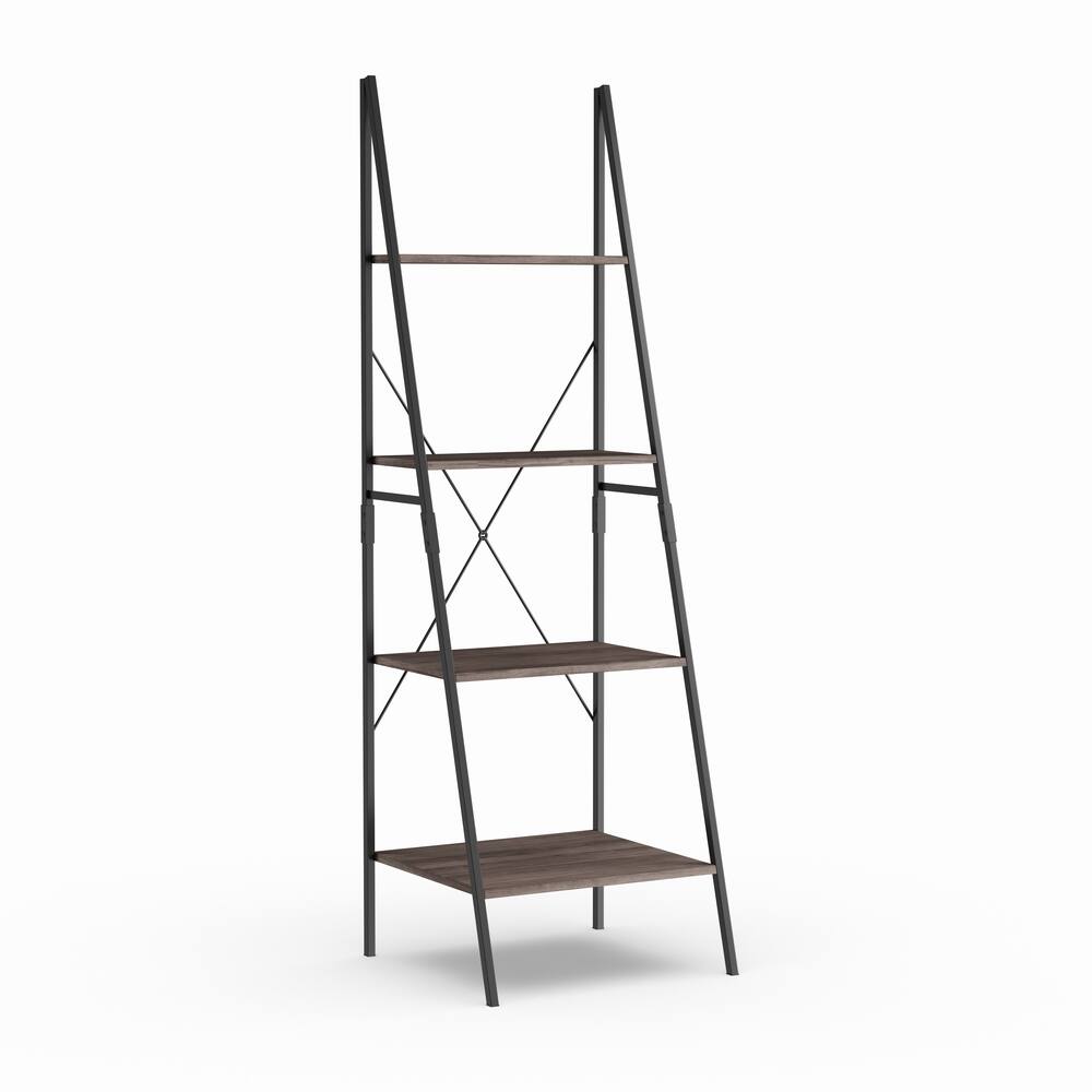 Carbon Loft Willis 72-inch Urban Walnut Ladder Bookcase