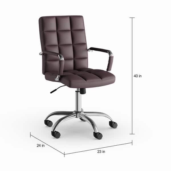 Edgemod Manchester Office Chair in Vegan Leather On Sale Bed Bath