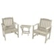 preview thumbnail 10 of 22, HIGHWOOD Garden Chairs and Folding Side Table (3-piece Set) Whitewash