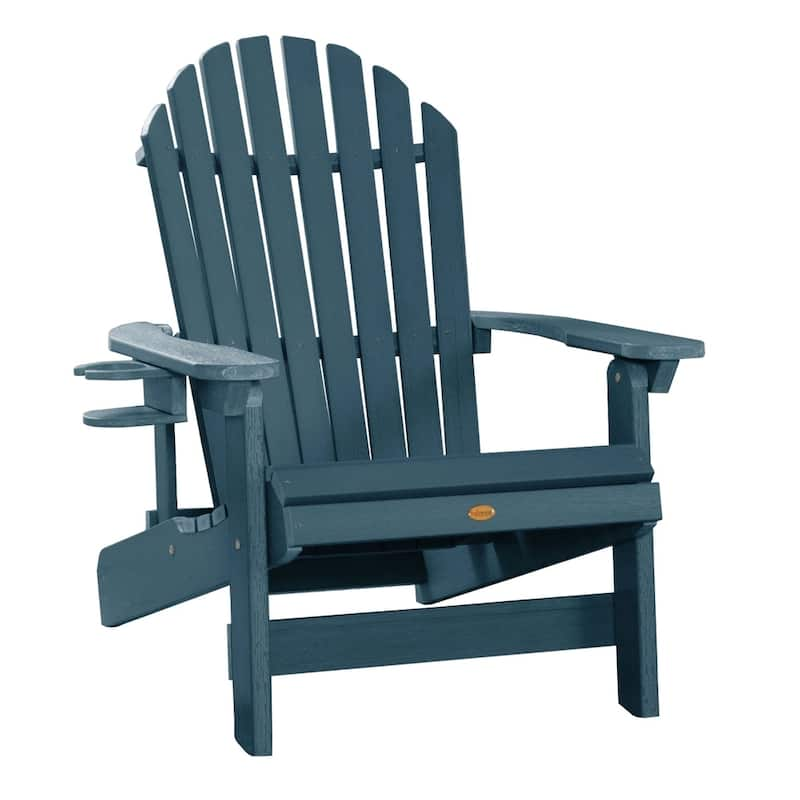 Mandalay Folding/ Reclining Outdoor Chair and Cupholder - Nantucket Blue