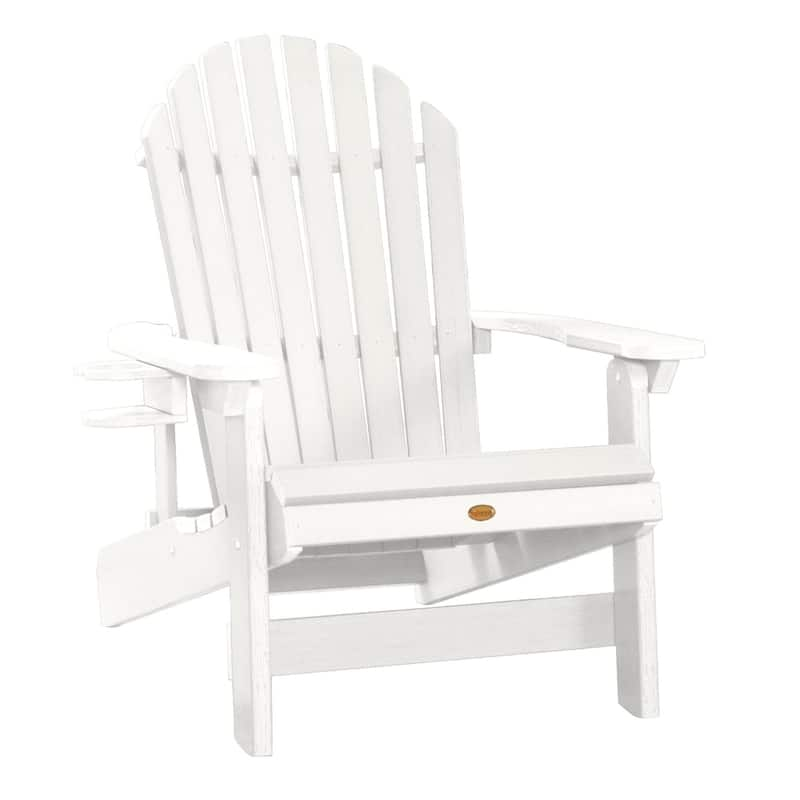 Mandalay Folding/ Reclining Outdoor Chair and Cupholder - White