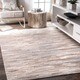 preview thumbnail 4 of 13, Nuloom Handmade Natural Patchwork Cowhide Leather Rug