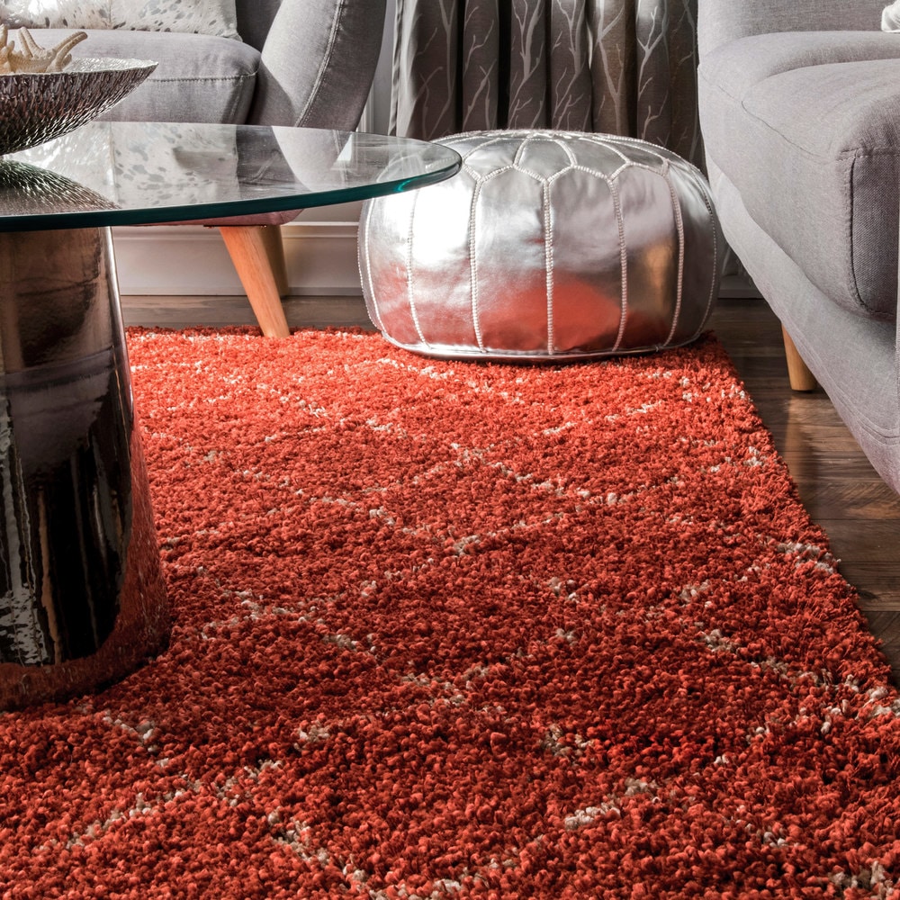 ADGO Chester Shaggy Collection Cozy Shag Moroccan Trellis Design Contemporary Bedroom Living Dining Room Soft Area Rug 3 x 5, S24 - Camel Black ADGO Chester Shaggy Collection Cozy Shag Moroccan Trellis Design Contemporary Bedroom Living Dining Room Soft Area Rug 3 x 5, S24 - Camel Black