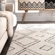 preview thumbnail 5 of 14, Nuloom Handmade Moroccan Diamond Trellis Wool Natural Rug