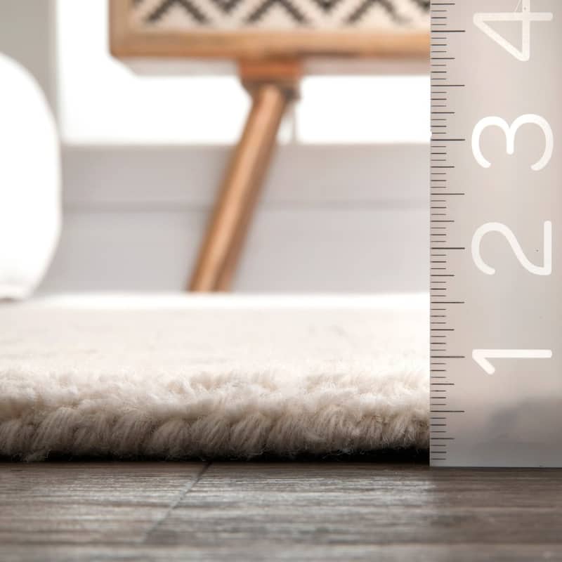 Nuloom Handmade Moroccan Diamond Trellis Wool Natural Rug